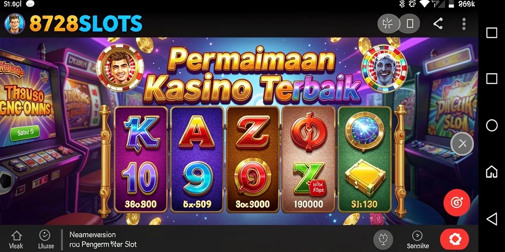 Screenshot 8728SLOTS menampilkan gameplay slot yang menegangkan.