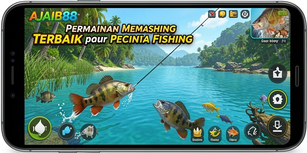 Screenshot gameplay AJAIB88 menunjukkan aksi memancing yang menggembirakan.