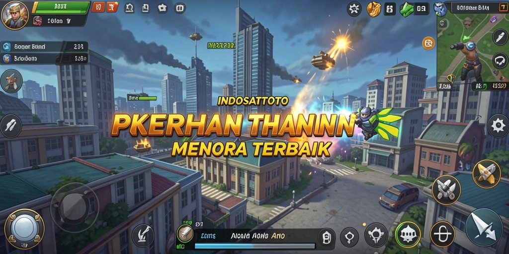 Tangkapan layar gameplay menara pertahanan di INDOSATTOTO.
