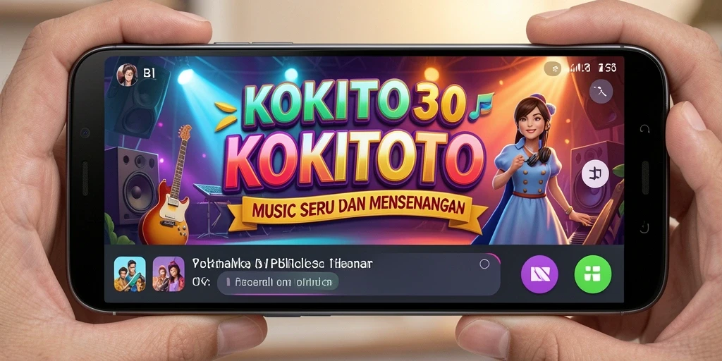 Tampilan gameplay menarik dengan beragam lagu musik.
