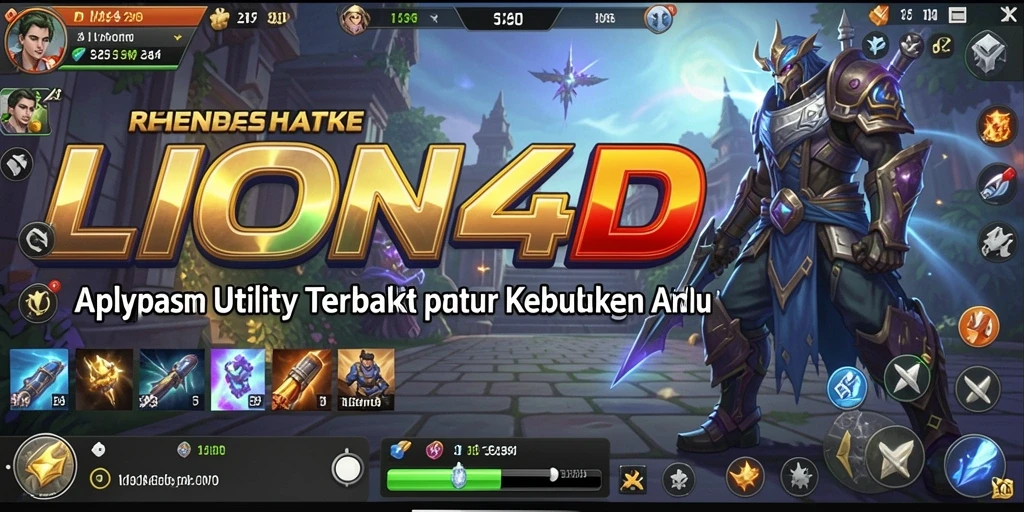 Tampilan utama aplikasi LION4D dengan berbagai fitur Utility.