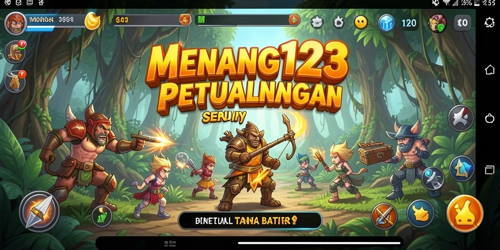 Tampilan gameplay seru dalam MENANG123 saat menjelajahi dunia yang menantang.