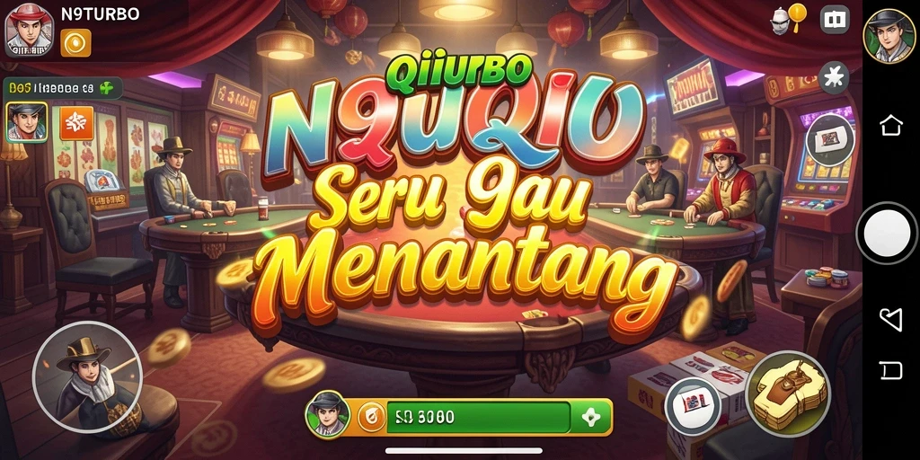 Screenshot gameplay QiuQiu N9TURBO yang menegangkan.