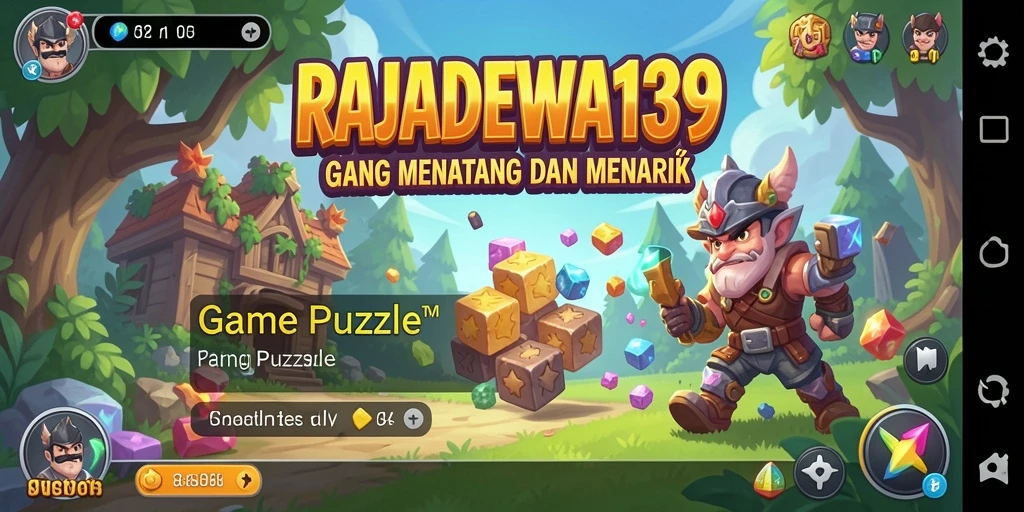 Menampilkan gameplay menarik dari RAJADEWA138 dengan berbagai puzzle.