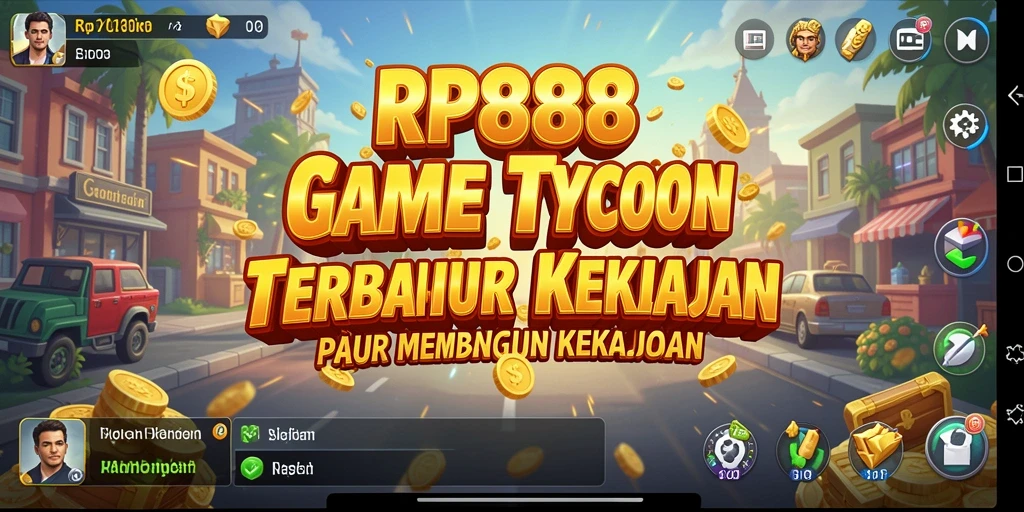 Screenshot gameplay RP888 menunjukkan pengelolaan bisnis yang dinamis.