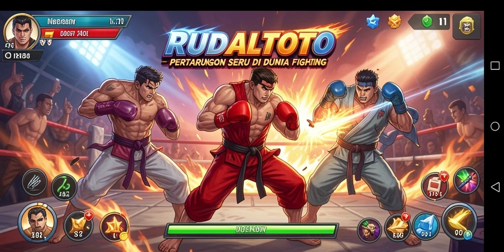 Tangkapan layar pertarungan intens di RUDALTOTO.