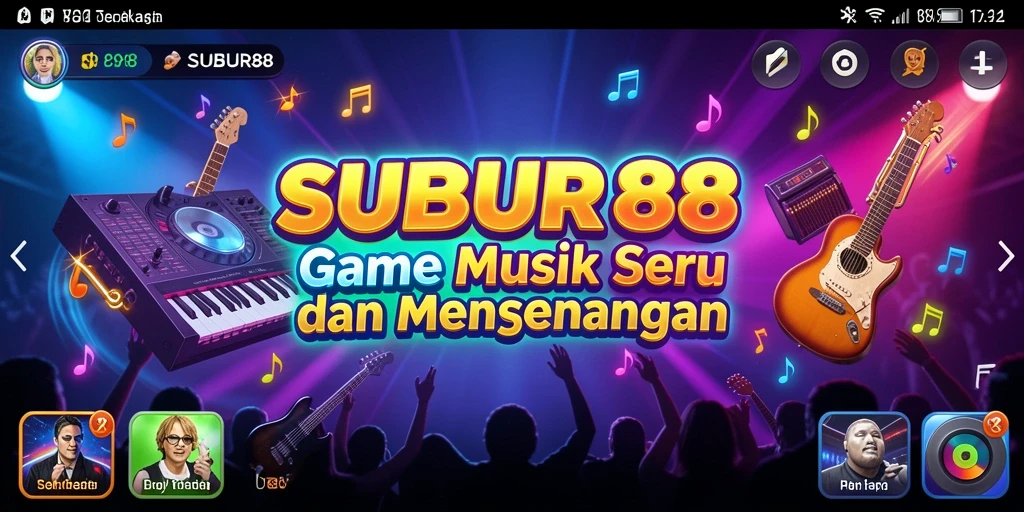 Tangkapan layar gameplay <strong>SUBUR88</strong> dalam aksi interaktif musik.
